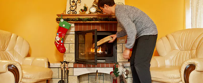 Rusted Metal Fireplace Restoration in Mandan, North Dakota